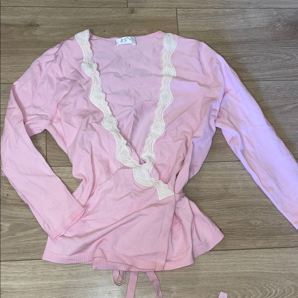 LOFT Soft Pink ballerina Top